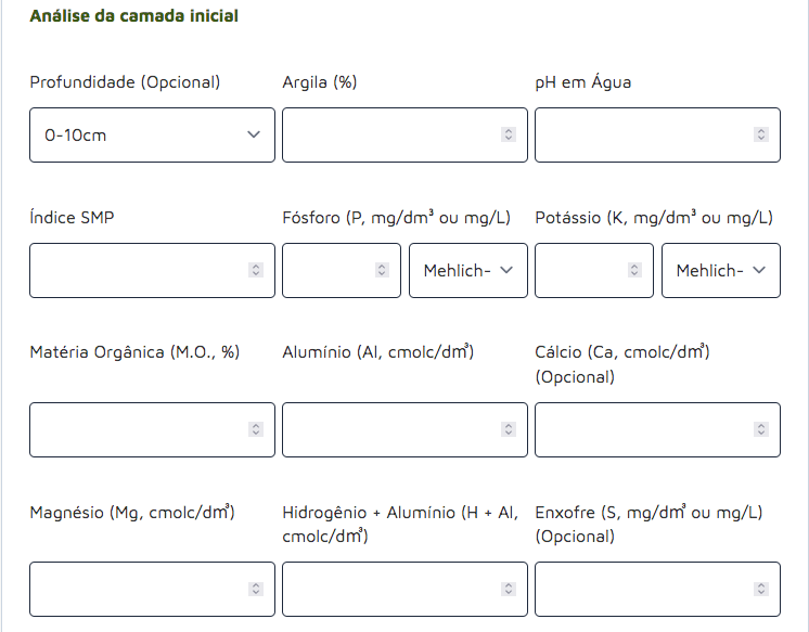 Formulário Análise Sistema