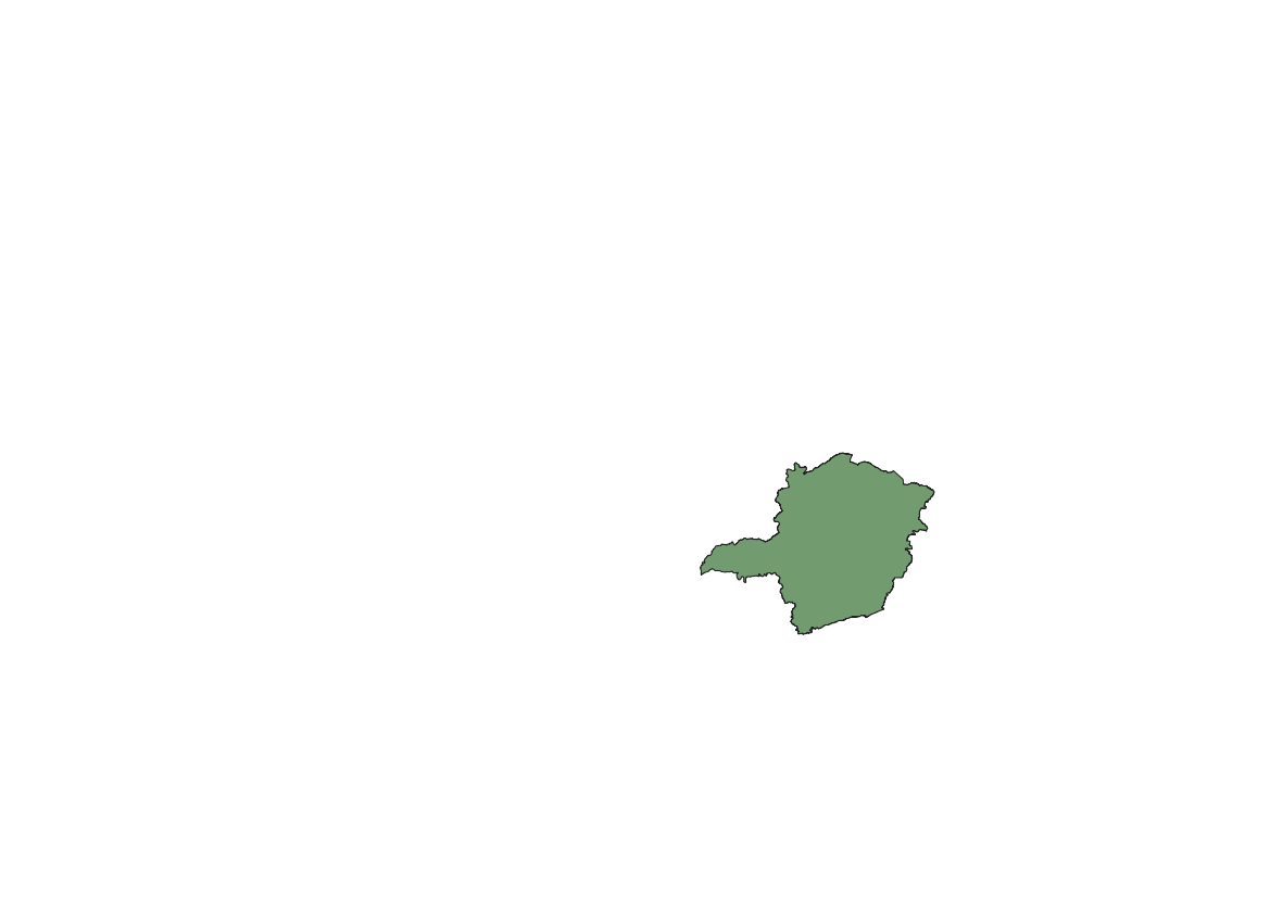 Mapa Minas Gerais (Ribeiro et al., 1999) 🇧🇷